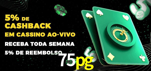 Promoções do cassino ao Vivo 75pg